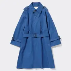 GU×beautiful people オーバーサイズトレンチコート ブルー M
