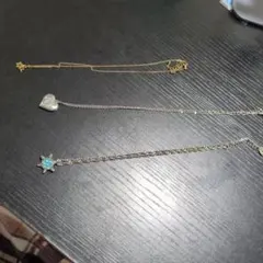 ハートと星のペンダントネックレスセット