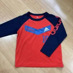adidas 長袖カットソー 赤/ネイビー　130