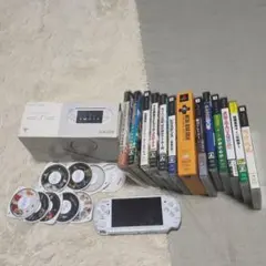 SONY PSP-3000 本体 ホワイト 箱付き ゲームソフト多数
