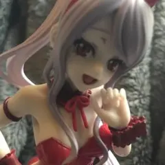 セクシー フィギュア 赤 網タイツ