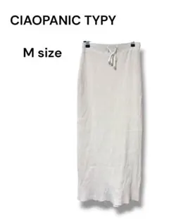 CIAOPANIC TYPYリブロングスカートウエストゴム ストレッチ通勤通学春