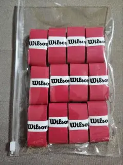 【即日発送】Wilson グリップテープ レッド 12個パック ウィルソン 赤
