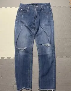 PAGEBOY ダメージ加工 ストレートレッグデニム Mサイズ