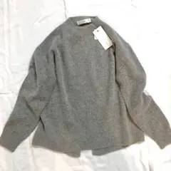 新品未使用★vingtrois ニット　フォックス混★バックスリットニット