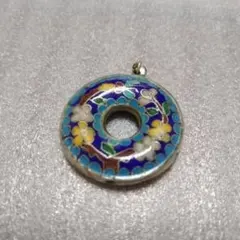 景徳鎮・彩色ドーナツ型チャーム