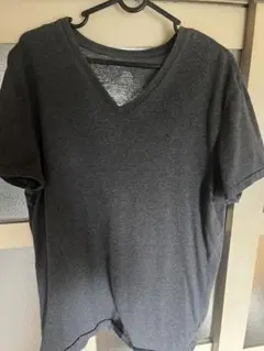 AMERICAN EAGLE ダークグレー Vネック Tシャツ Mサイズ