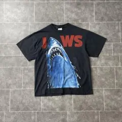 3778 Jaws ジョーズ ムービーT シングルステッチ Tシャツ 黒 - メルカリ