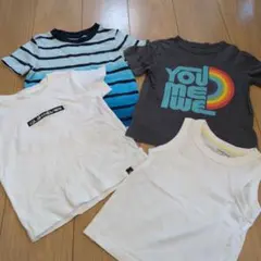 【極美品】Tシャツ 4枚セット (Quiksilver, ＧＡＰ)サイズ100