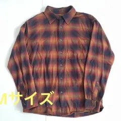 UNIQLO/ユニクロ フランネルチェックシャツ レギュラーカラー 長袖