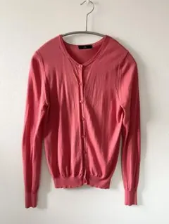 INED ピンク 長袖カーディガン