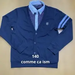 COMME CA ISM 重ね着風カットソー 140A ブラック