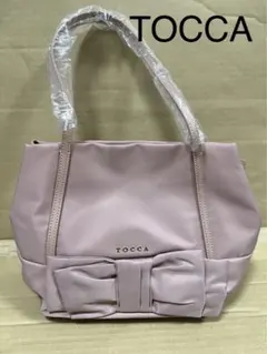 【新品】トッカ　TOCCA ナイロン　ハンドバッグ　ピンク　リボン