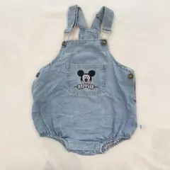 Disney ミッキーマウス デニムオーバーオ ール