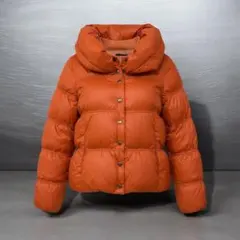 ✨美品✨オレンジ＊ダウンジャケット アウター ハイネック レディース 冬