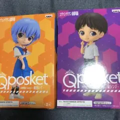 qposket フィギュア　エヴァンゲリオン　綾波レイ　碇シンジ