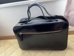 超美品♡フルラ♡黒 レザー ハンドバッグ　一回使用