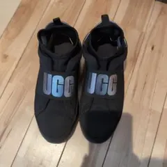 UGG　スニーカー　アグ　ブラック　インヒール