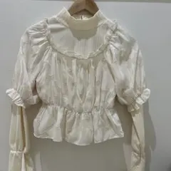 オフホワイト長袖カットソー　Mサイズ