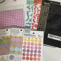 シール、折り紙