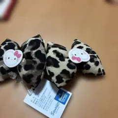ハローキティ ヒョウ柄リボン 2個セット