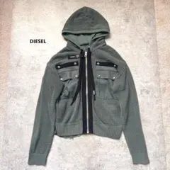 DIESEL ディーゼル　ブルゾン　メッシュ　カーキ　パーカー　ミリタリー