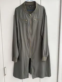SUREVE カーキ色 ロングシャツコート
