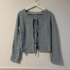 GU ジーユー カーディガン ニット 水色 トップス