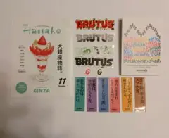 ミニハナコ　ブルータス　クロワッサン　ステッカー　シール　銀座ソニーパーク