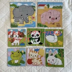 KUMON ジグソーパズル 8セット入り STEP 1 だいすきどうぶつ