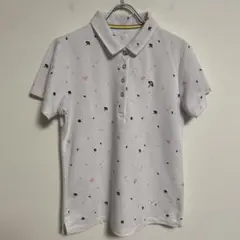 アーノルドパーマー ホワイト 刺繍ポロシャツ 半袖 L