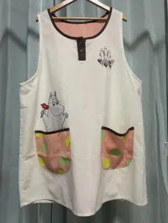 セール中‼︎早い者勝ち‼︎ムーミン刺繍コットンエプロン