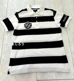 PEARLY GATES 半袖ポロシャツ　4 ボーダー　ホワイト×ネイビー