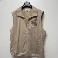 Disney Sports ベージュ ジップアップベスト L635番