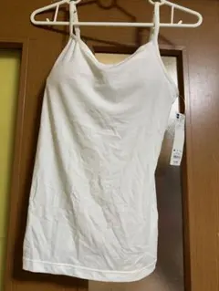 GU ブラフィールキャミソール ブラトップ 白