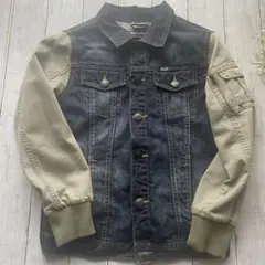 ZARA BOYSデニム・コンビジャケット 150cm レディースXSサイズぬ