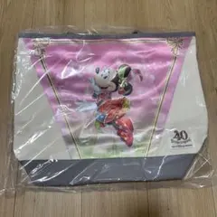 即完売 ディズニー 40周年 ガーランド トートバッグ 大 ミニー ピンク
