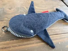 クジラ型ペンケース ネイビー