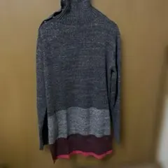 タートルネック グレー系 ニット　GAP L