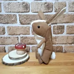 うさぎポーチ(ゴールドブラウン) ペンケース 【在庫整理のため特価】ウサギ