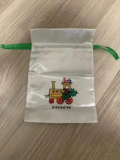 新品未使用　coach コーチ　クリスマス巾着袋のサムネイル