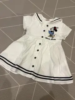 プティマイン　半袖　80 ディズニー　ミニー　ワンピース　セーラー
