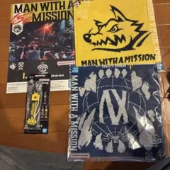 一番くじMAN WITH A MISSION ハンドタオル 2枚その他セット