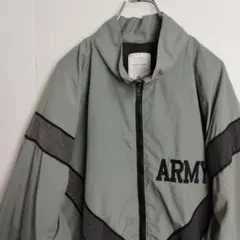 ARMY ミリタリージャケット トレーニングジャケット グレー ラグラン