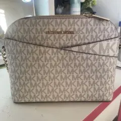 MICHAEL KORS MKロゴショルダーバッグ アイボリー