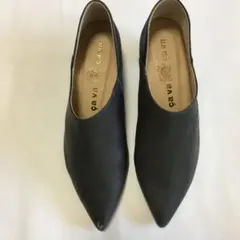 cavacava レザーステップインパンプス　グレイ