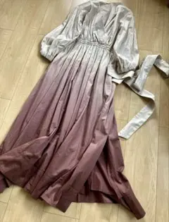 ベルトなしMila Owen グラデーションロングワンピース M