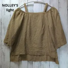【NOLLEY'S light】ノーリーズライト リネンブラウス M ベージュのサムネイル