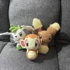 ポケモン ぬいぐるみ マスコット シェイミ ヒコザル ミミロル 3点セット
