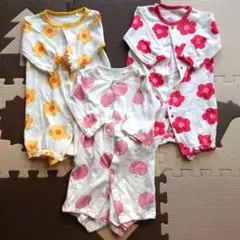 【ym☆様専用】西松屋 長袖 ベビー服 カバーオール 60-70 3枚セット